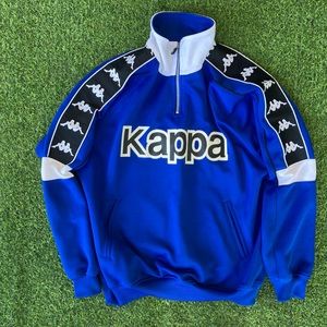 Vintage Kappa Soccer Warm Up Half-Zip Jacket Tape Logo  Men’s M